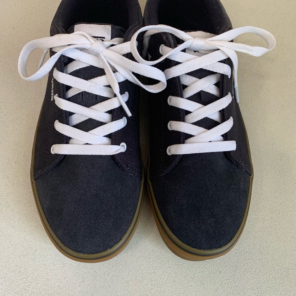 Vans Club Old Skool Shoes Kids 6 Navy White Lace Up Skater Sneaker Summer - Picture 4 of 12